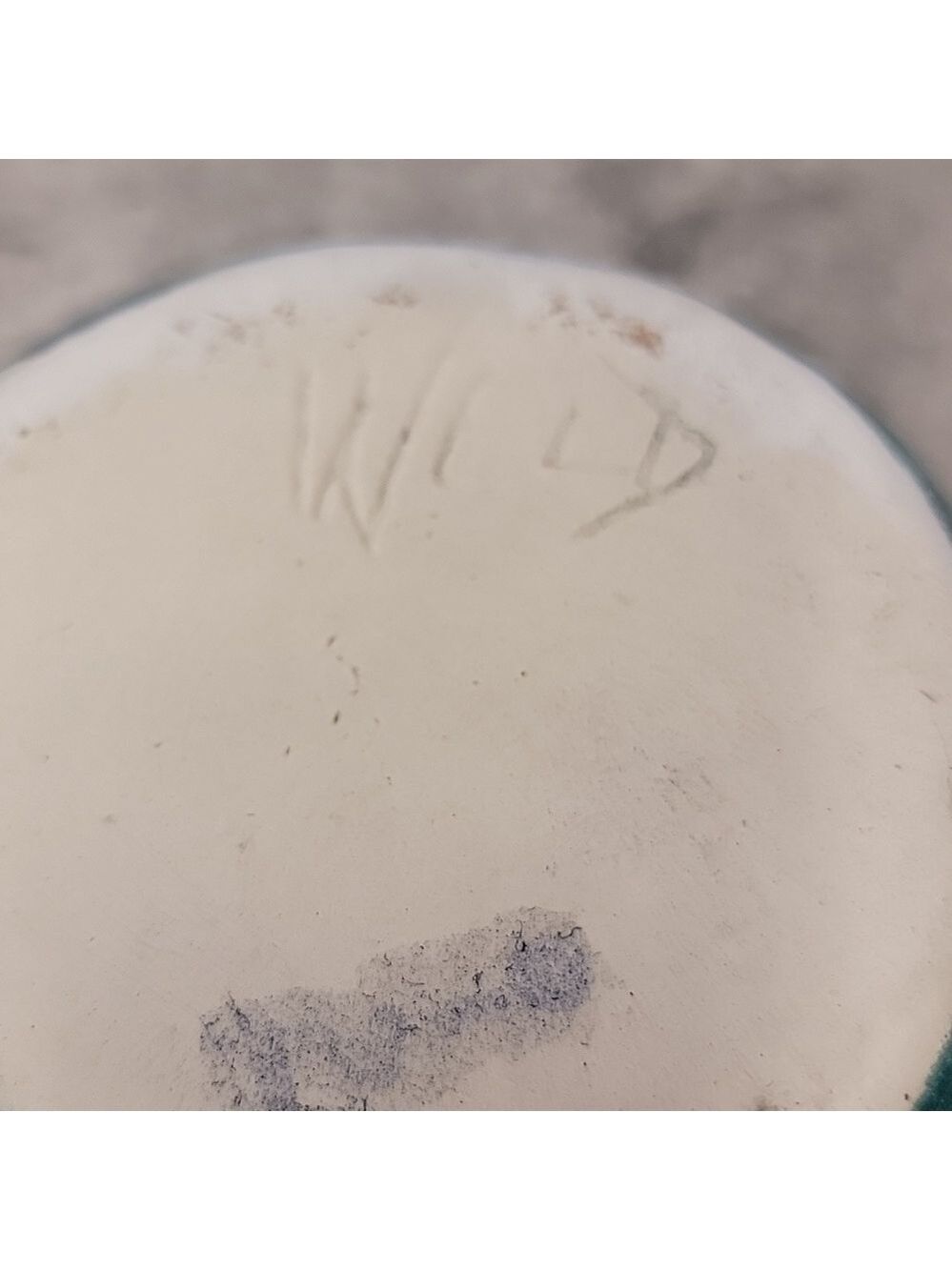 Rare Handcrafted Weld ceramic bowl pot Signed - Picture 6 of 8